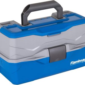 Flambeau Outdoors 6382TB 2-Tray - Classic Tray Tackle Box - Blue/Gray