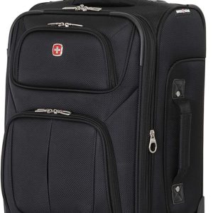 Sion Softside Expandable Luggage, Black, Carry-On 21-Inch