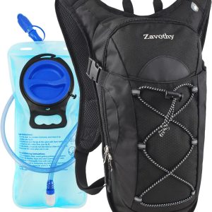 Zavothy Hydration Backpack with 2L Hydration Bladder Water Backpack for Hiking Hydration Pack for Running Cycling Hiking